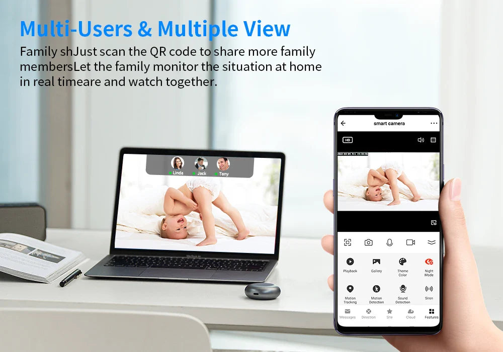Secure Home Indoor Surveillance Camera