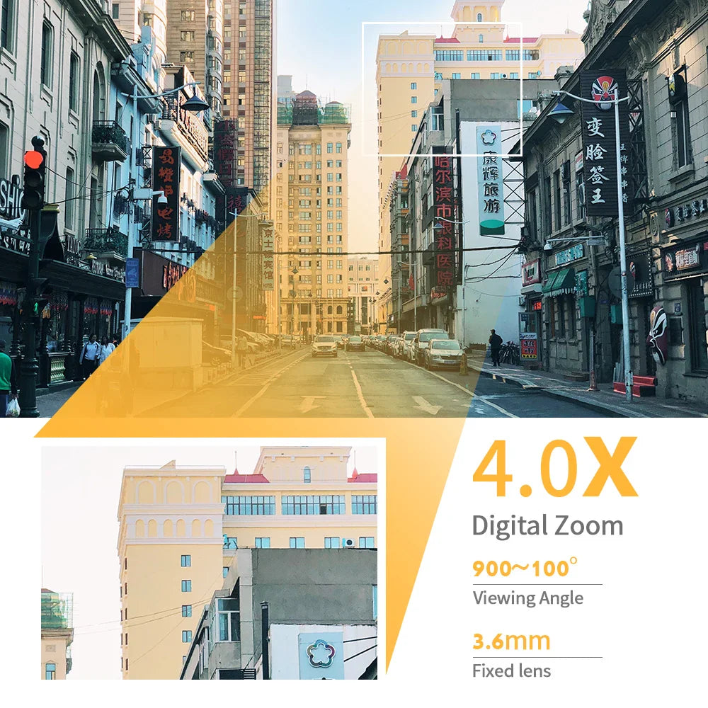 Secure Home WiFi 3MP 5MP Security IP Camera With AI Human Detection